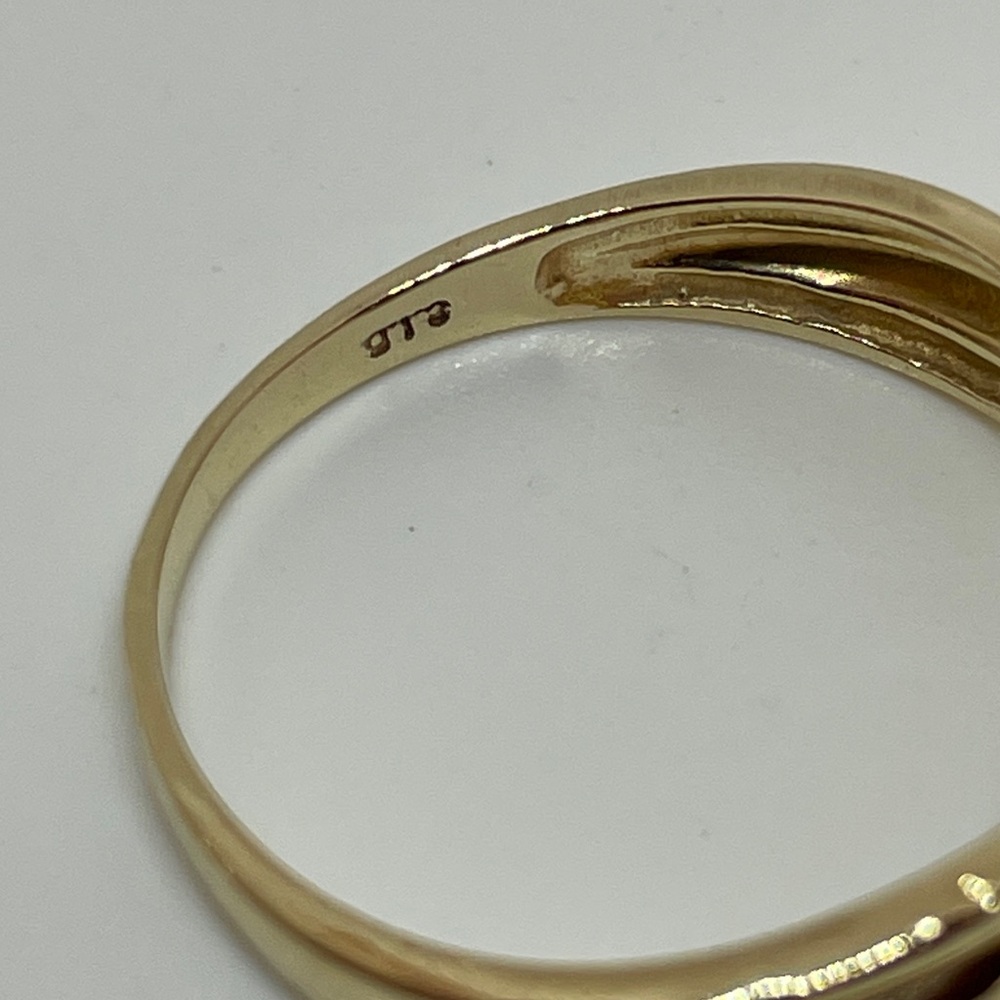 14K Yellow Gold Aquamarine Ring, 7 1/2 - Picture 8 of 10